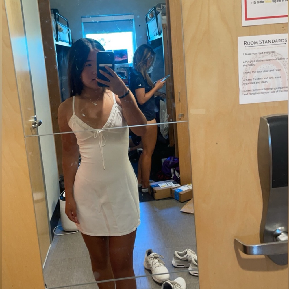 Meshki mini white dress